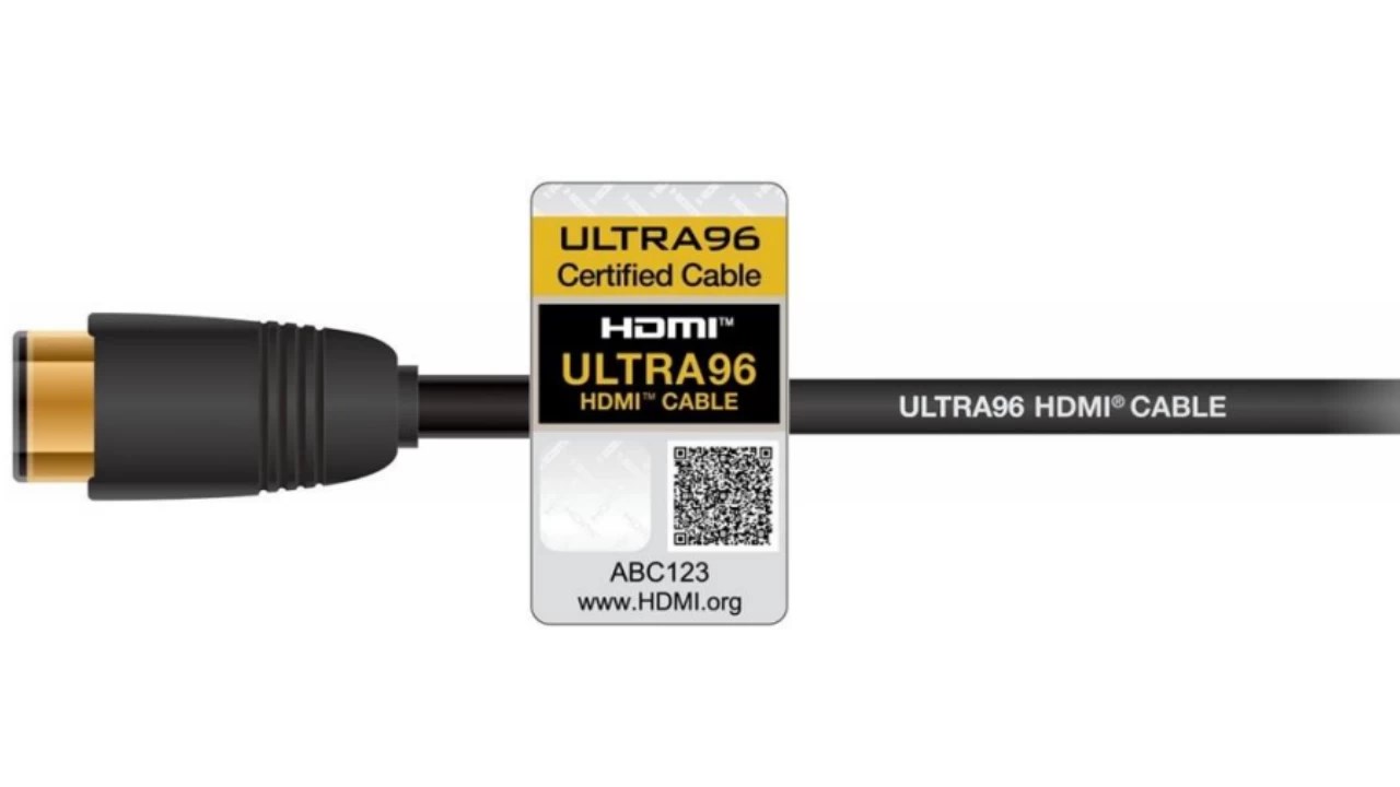 HDMI 2.2 Ultra96 sertifikalı kablo