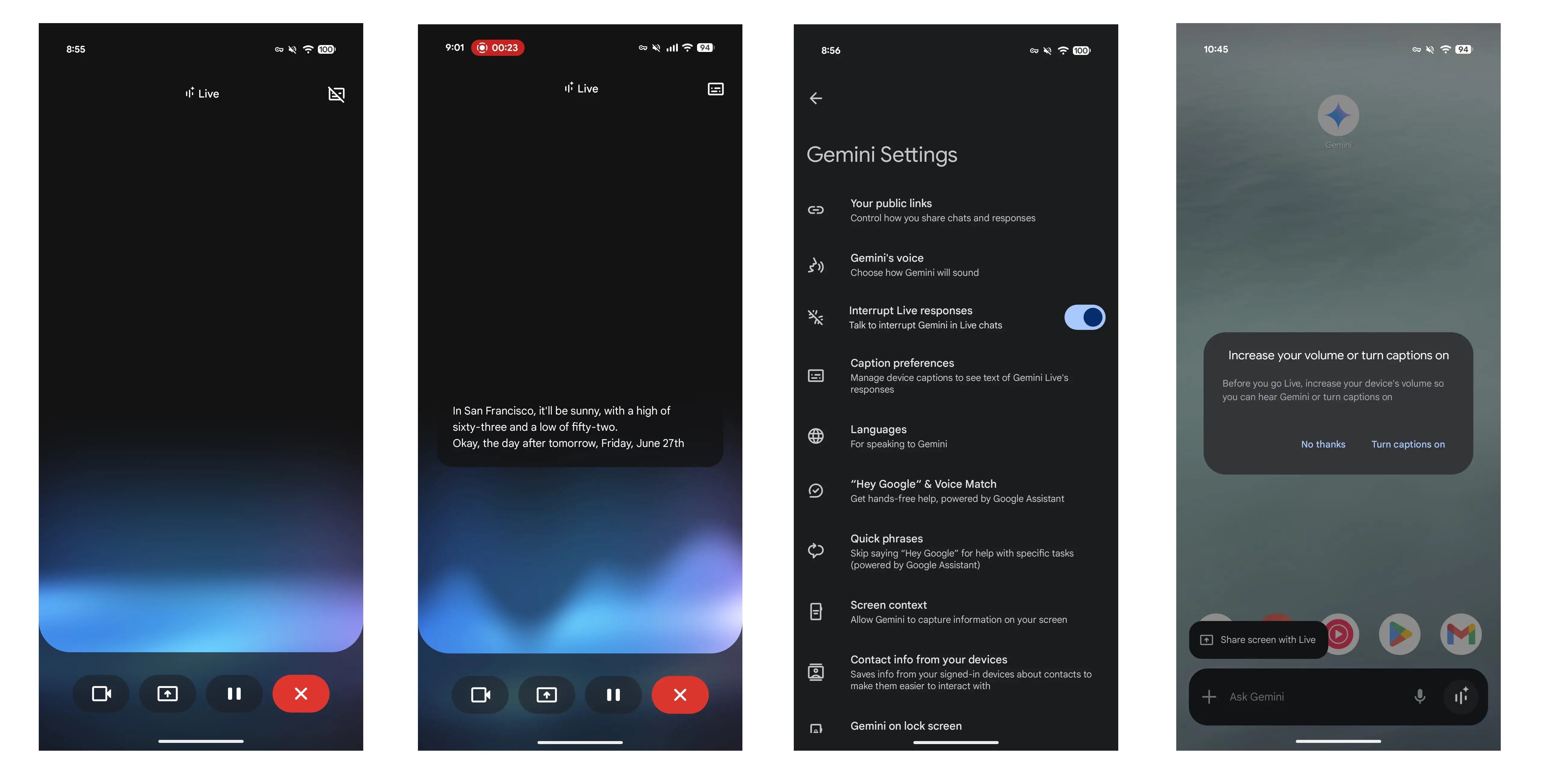 Google Gemini Live altyazı desteğiyle güncellendi! İşte detaylar