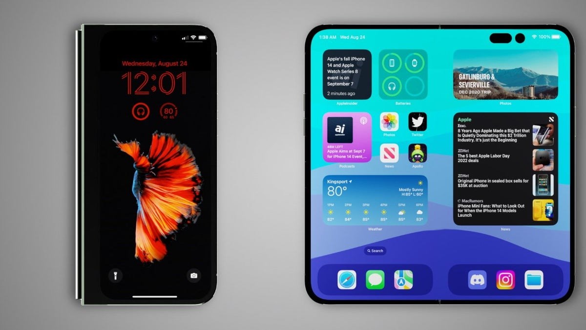 Katlanabilir iPhone sızdırıldı: Titanyum kasa, sıfır kırışıklık