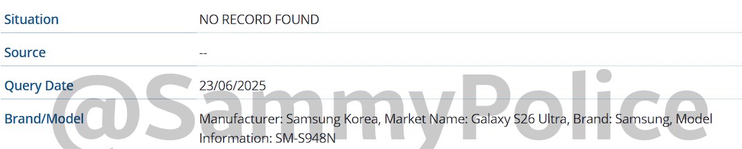 Galaxy S26 Edge ve S26 Ultra, GSMA veritabanında görüldü