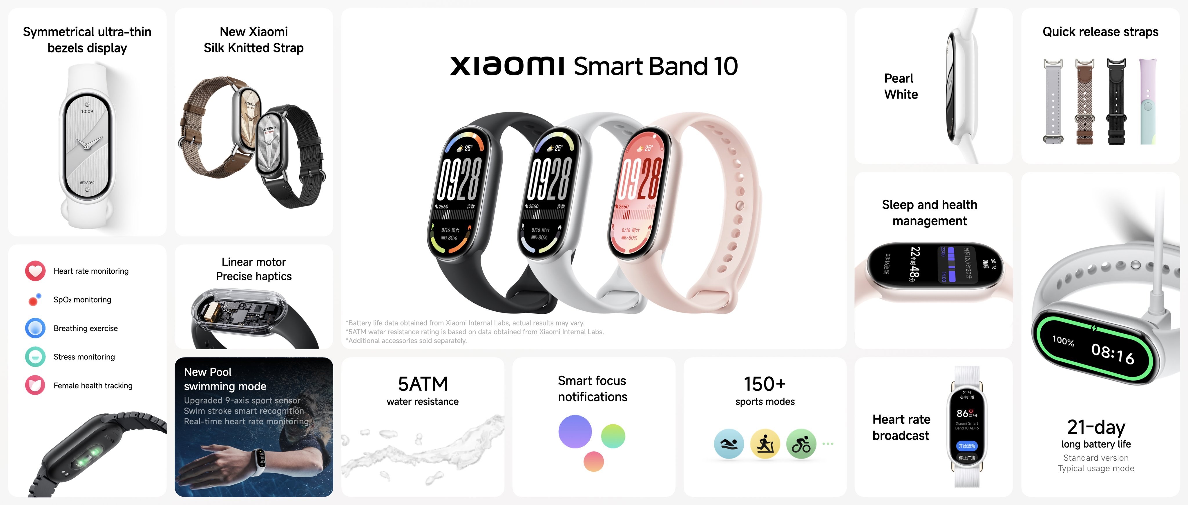 Xiaomi Smart Band 10 özellikleri