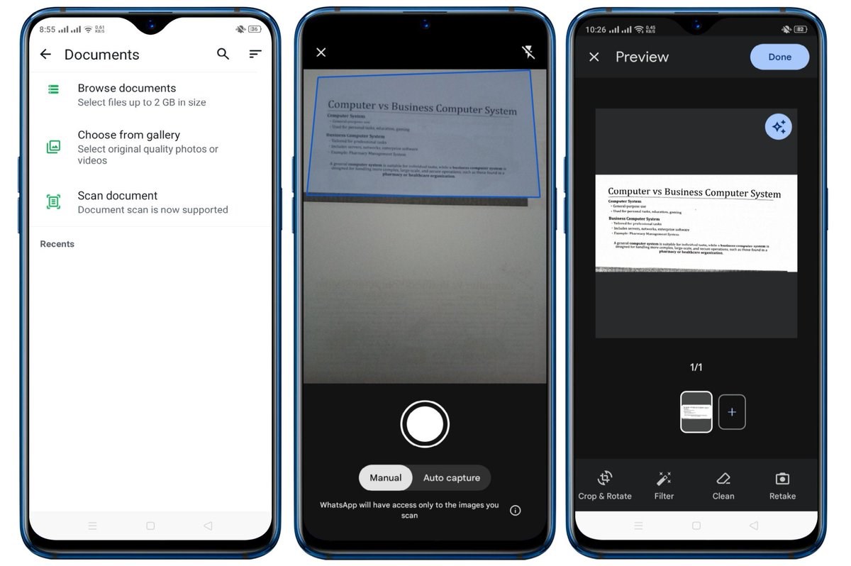 whatsapp belge tarama android & iphone