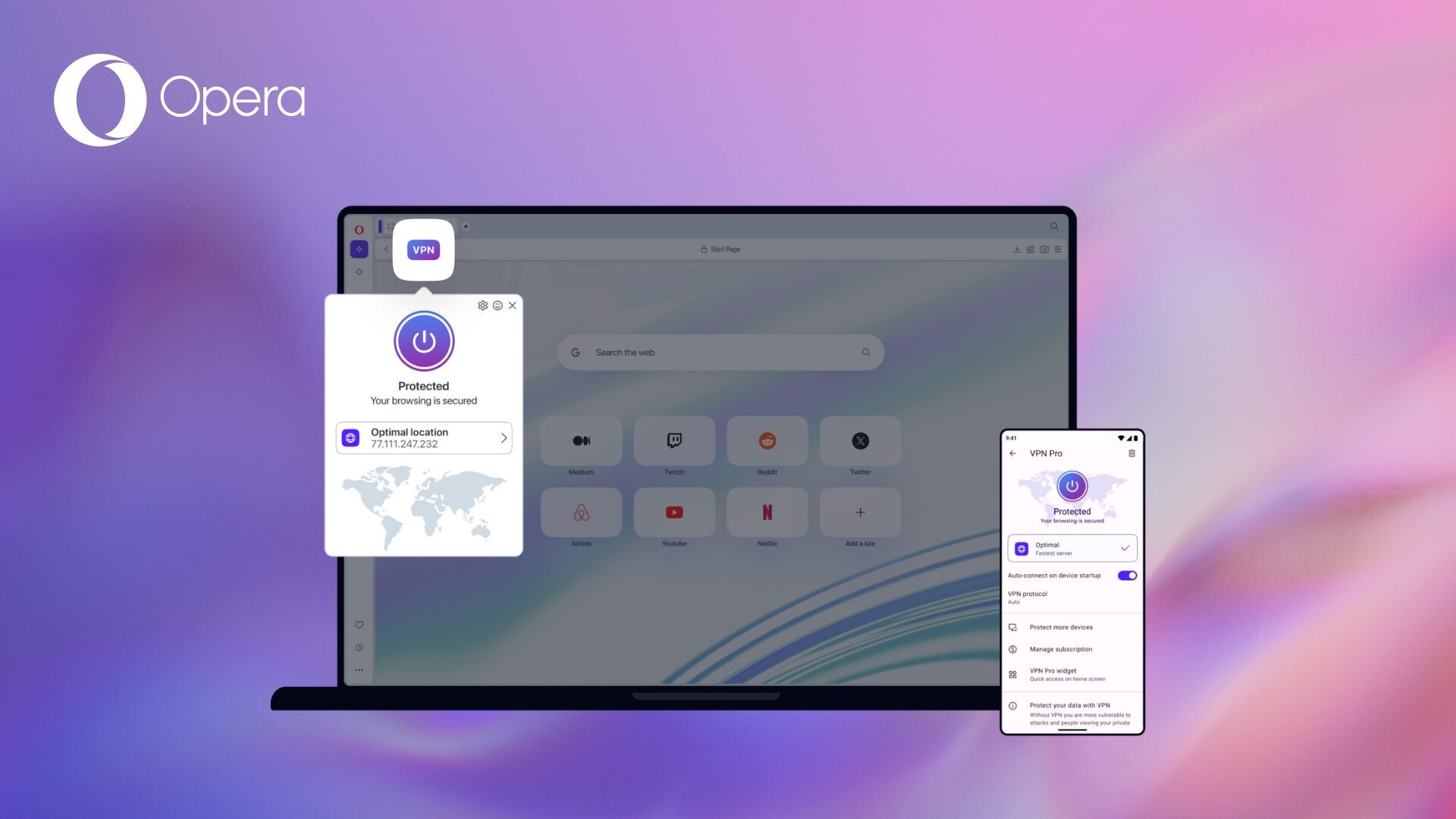 Opera VPN Pro Android & bilgisayar indir