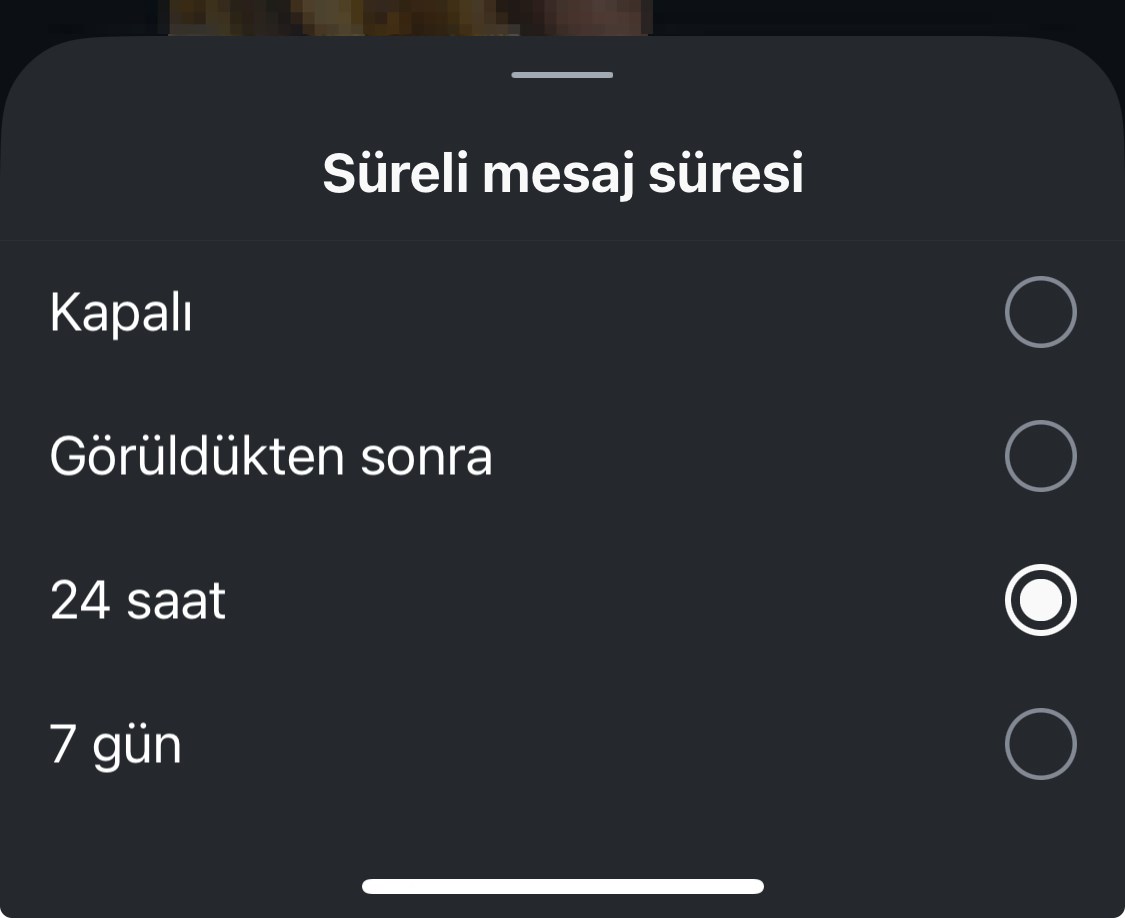 instagram süreli mesaj açma & kapatma adımları