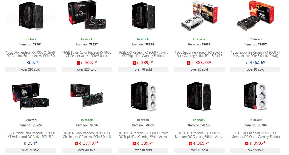 8 GB bellekli Nvidia ve AMD ekran kartları satmıyor