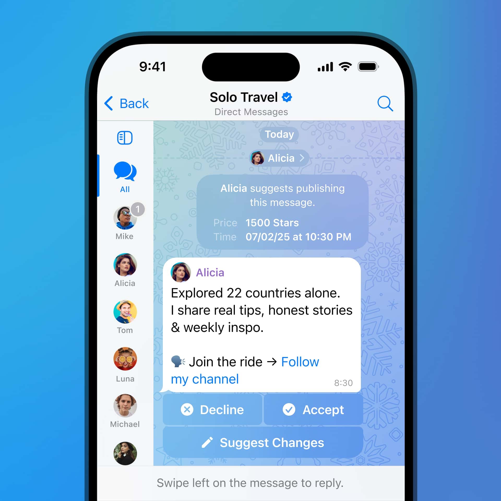 telegram önerilen gönderilerle para kazanma