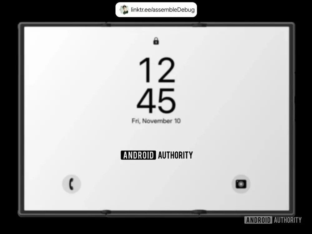 Samsung'un üçe katlanır telefonunun tasarımı ortaya çıktı