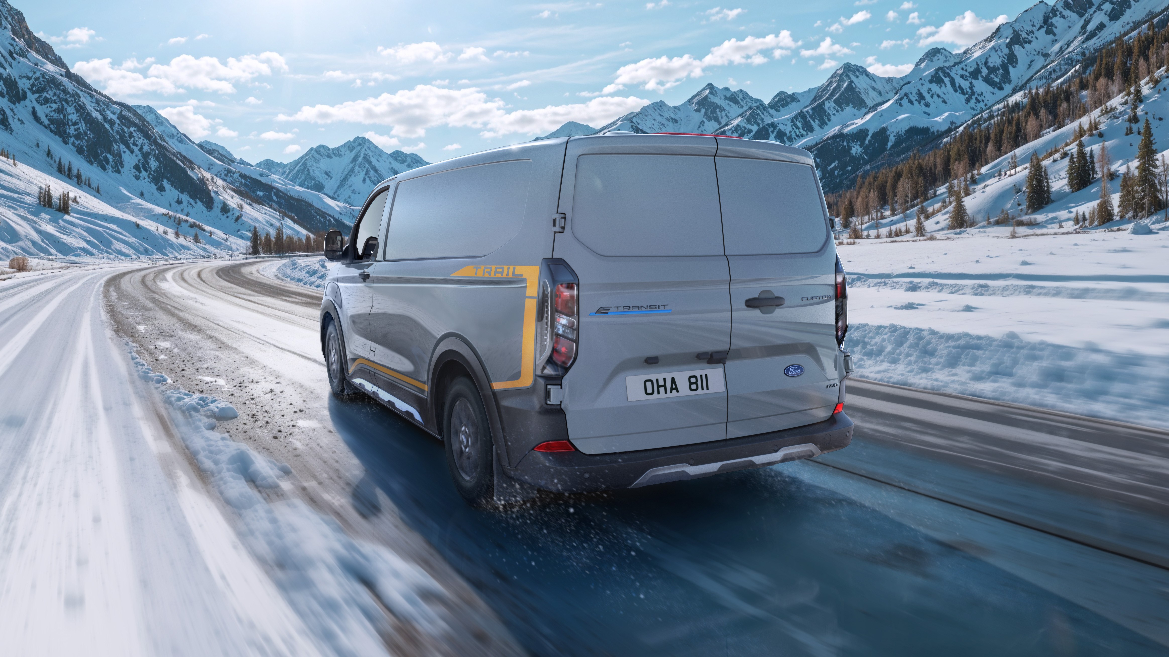 Ford E-Transit Custom'ın 4x4 versiyonu duyuruldu