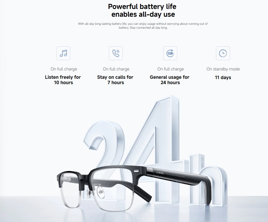 Xiaomi akıllı gözlük özellikleri Audio Glasses