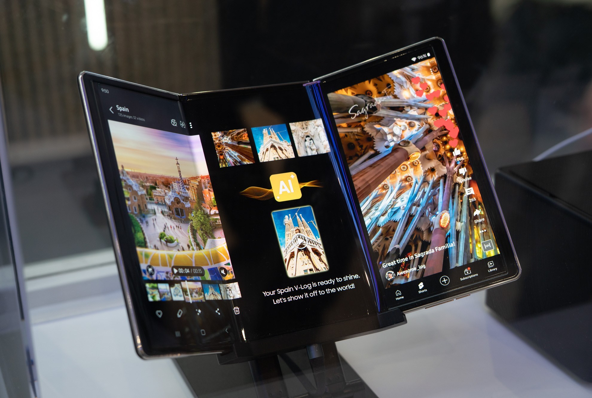 samsung üçe katlanan telefon çıkış tarihi