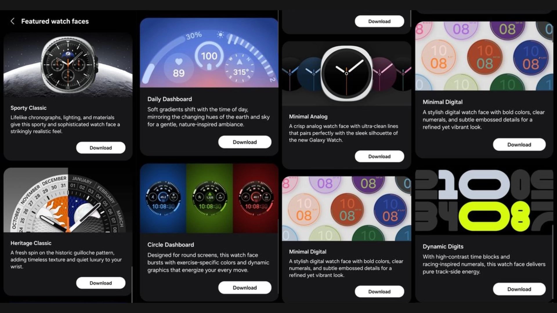 Samsung Galaxy Watch 8 yeni saat kadranları