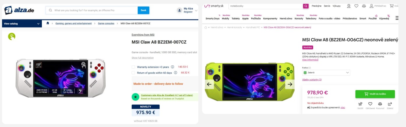 MSI Claw A8 Avrupa’da ön siparişe açıldı: İşte fiyatı