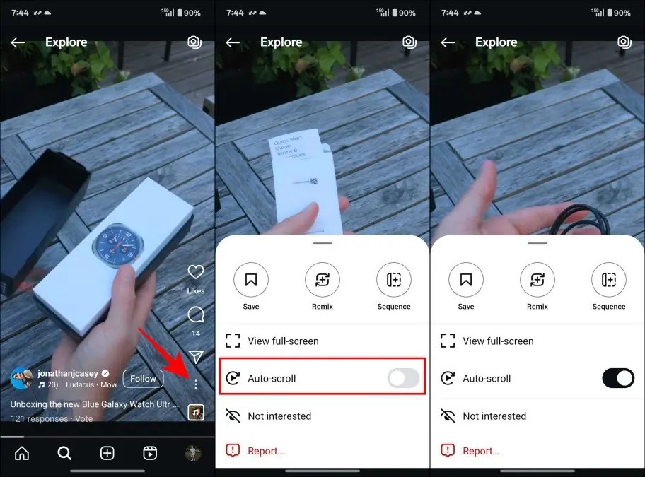Instagram Reels videolarına otomatik kaydırma özelliği geliyor