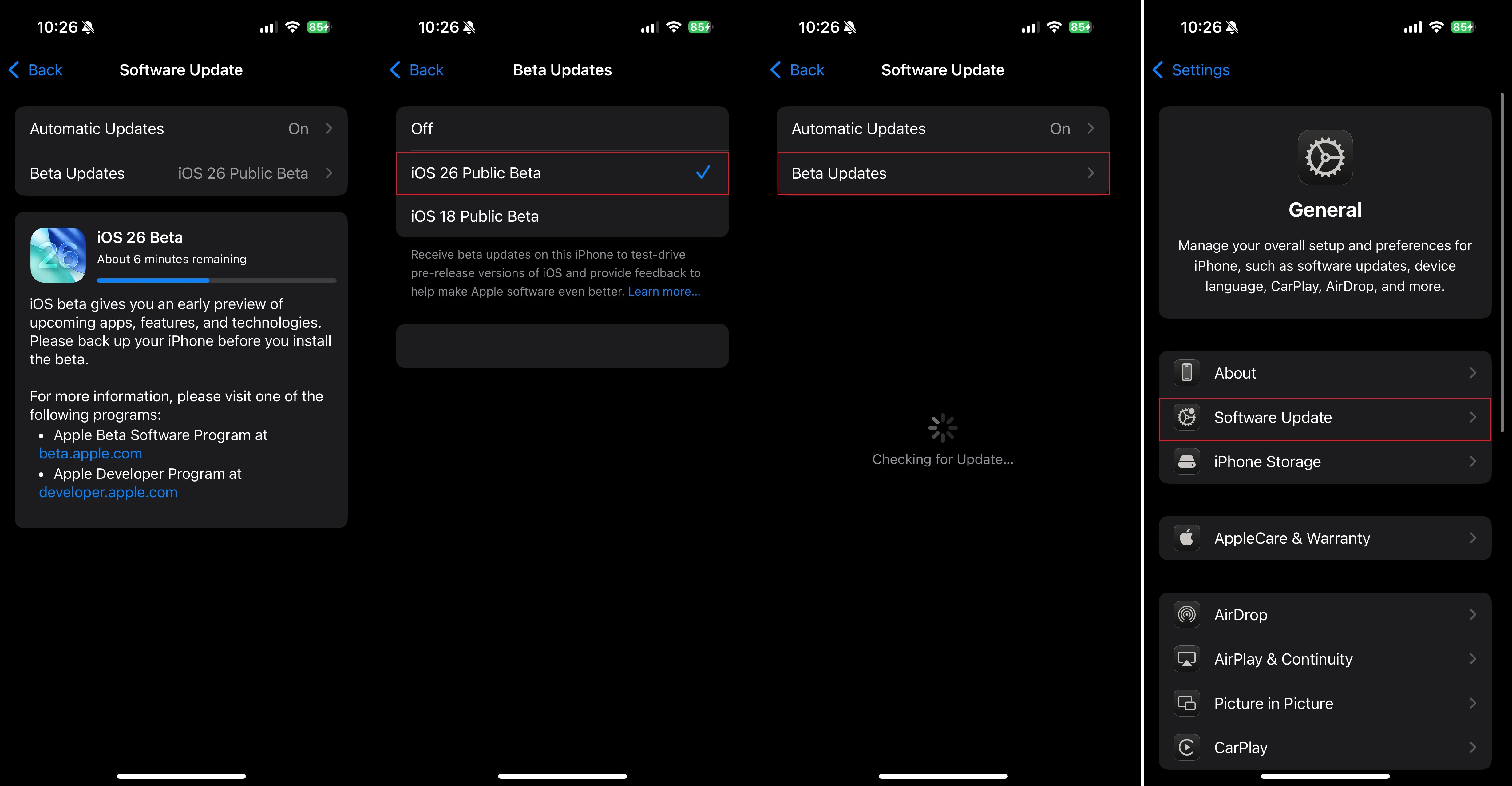 ios 26 beta indirme yükleme