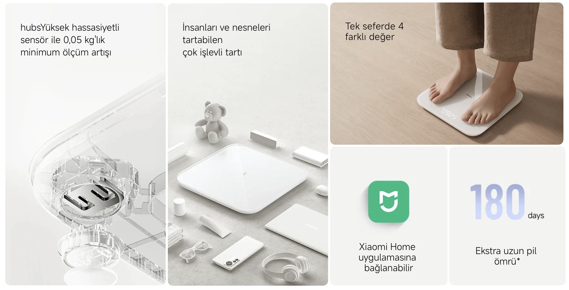 Xiaomi akıllı tartı S200 özellikleri