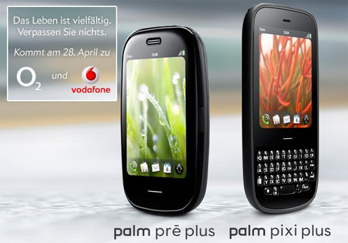 Palm'ın Pre Plus ve Pixi Plus'ı Avrupa'a merhaba diyor