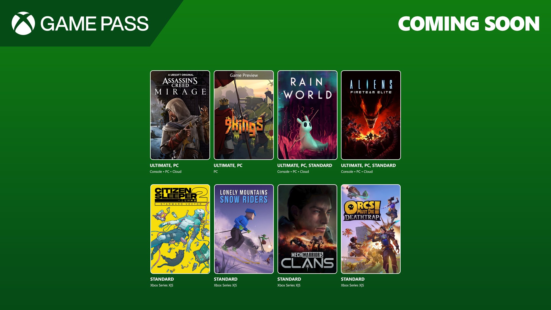 Ağustos ayında Xbox Game Pass'e eklenecek oyunlar açıklandı