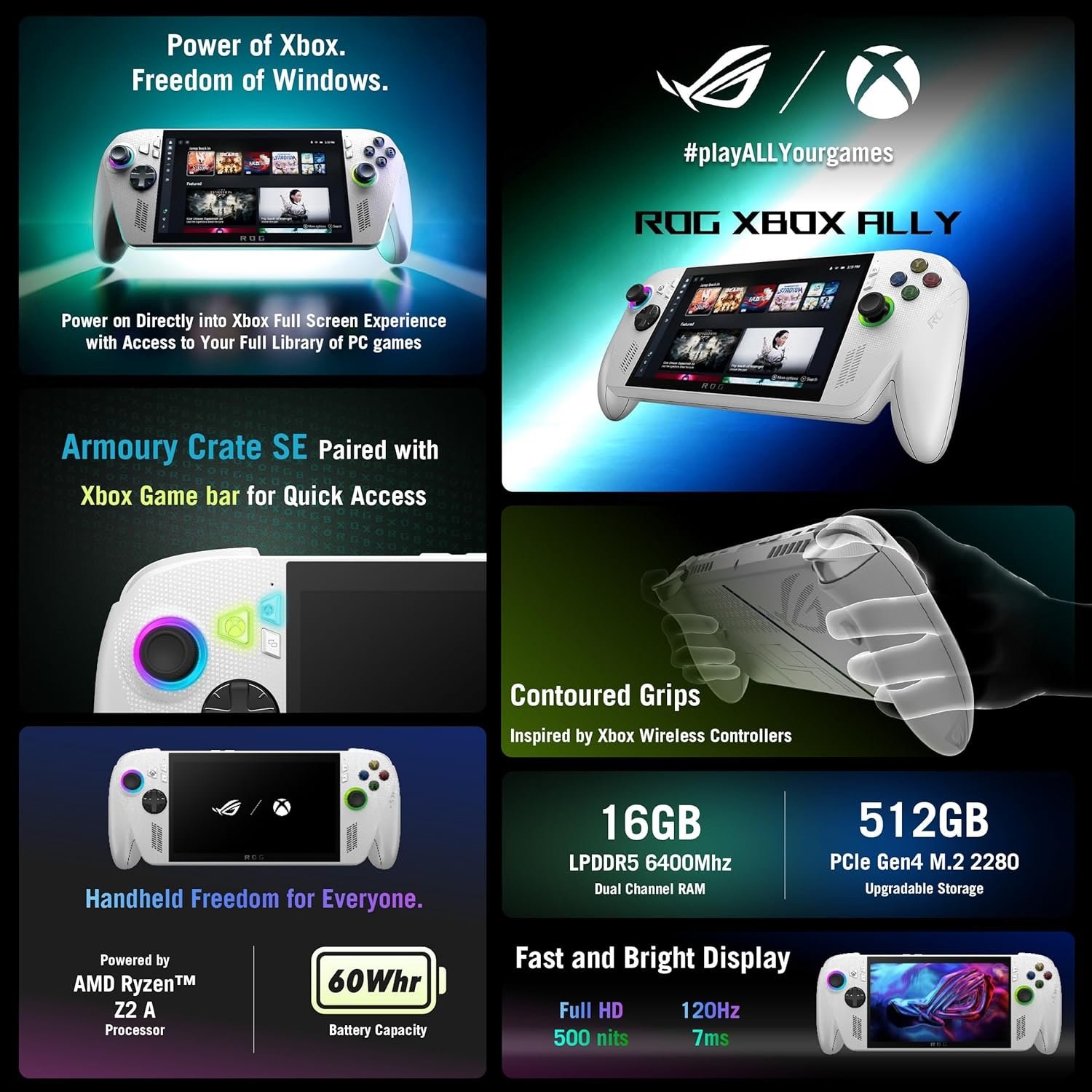 ASUS ROG Xbox Ally taşınabilir el konsolu özellikleri