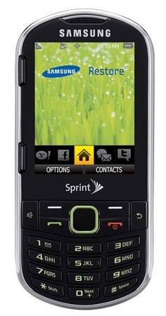 Samsung'dan doğa dostu ve QWERTY klavyeli cep telefonu: SPH-m570 Restore