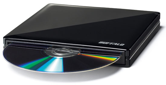 Buffalo'dan netbook'lar için 8x hızında kayıt yapan harici DVD yazıcı