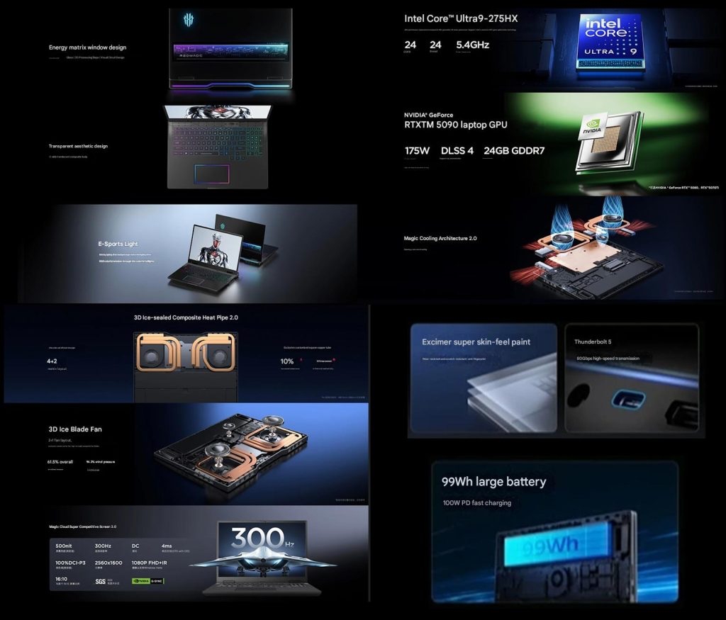 Red Magic 16 Pro oyuncu laptop (2026) özellikleri