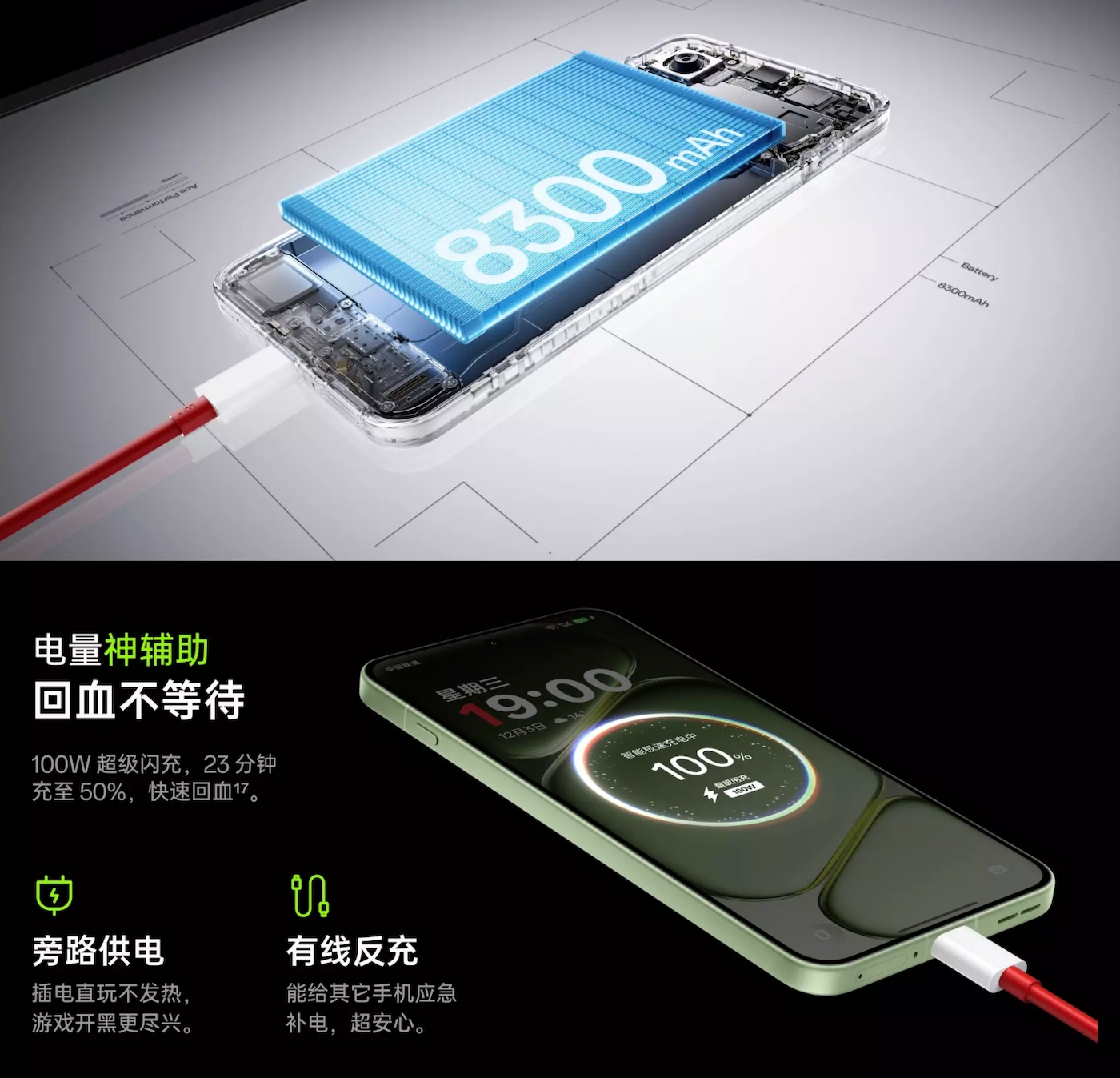 OnePlus Ace 6T batarya kapasitesi ve şarj hızı