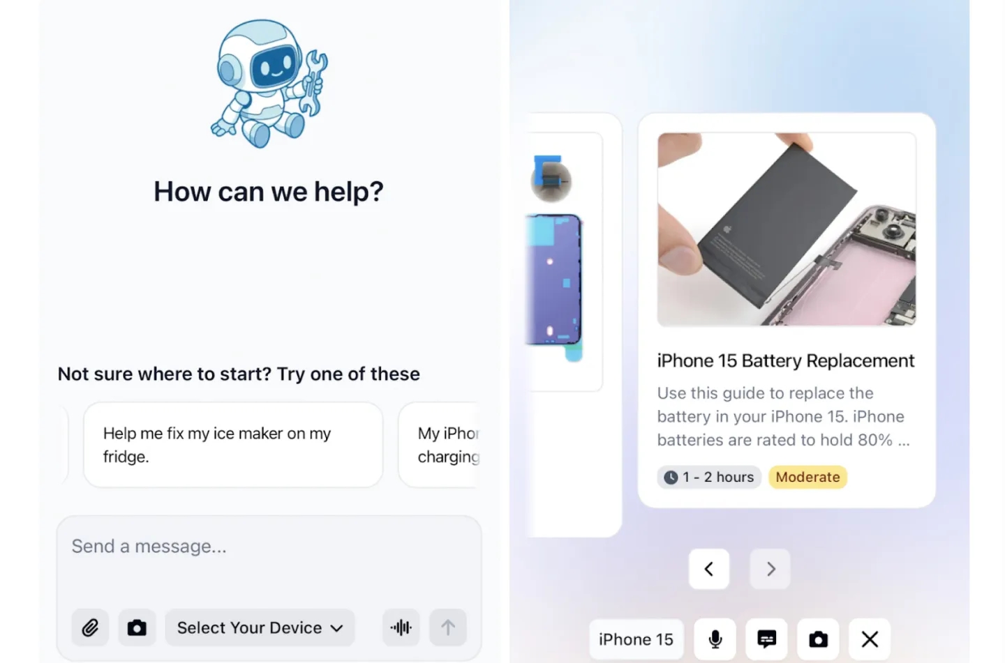iFixit yapay zekalı onarım yardımcısı FixBot