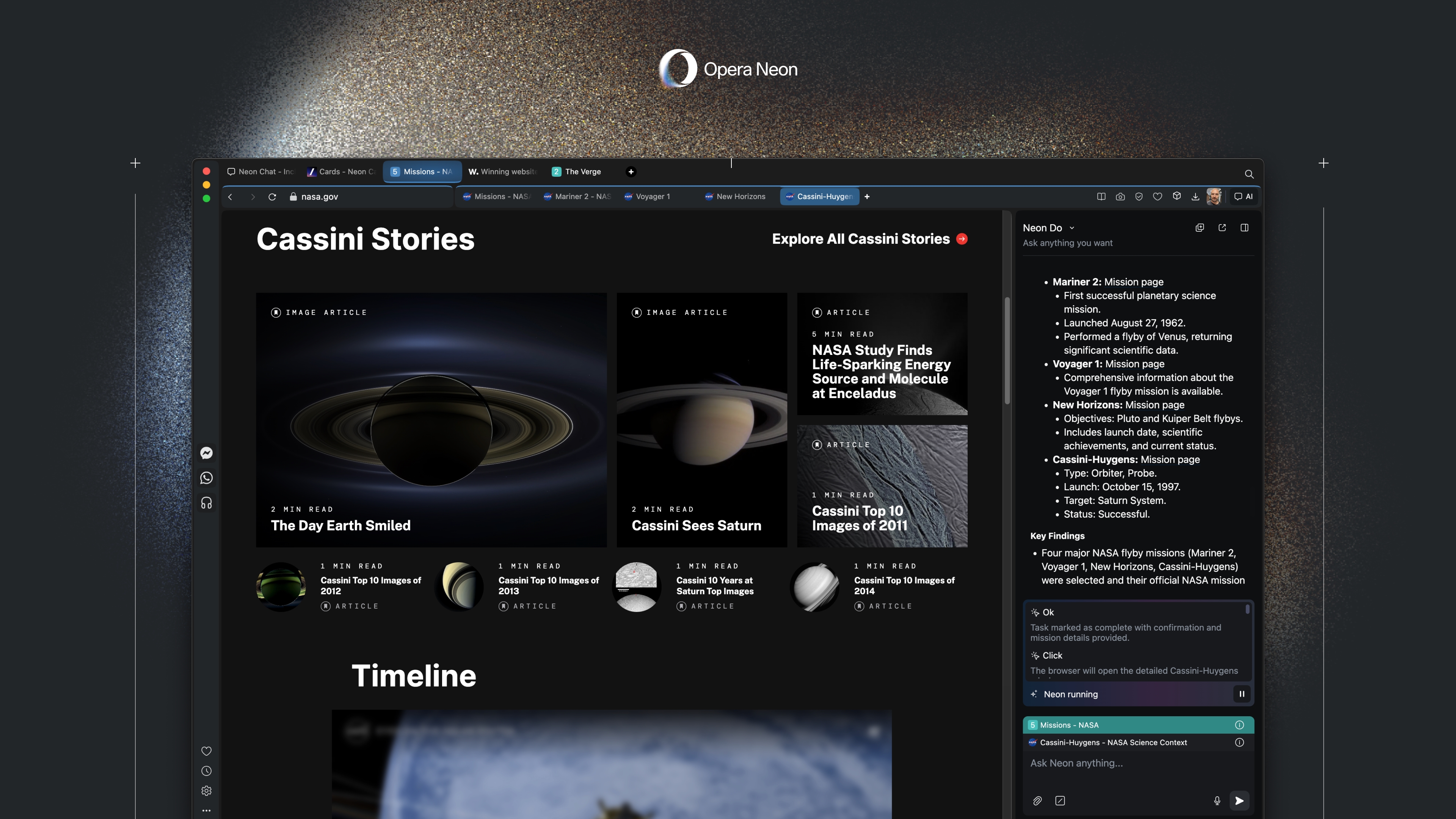 Opera Neon tarayıcı genel kullanıma açıldı: Aylık 20 dolar