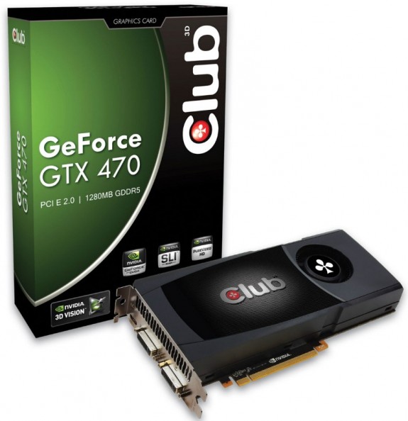 Club3D, GeForce GTX 470 ve GTX 480 modellerini satışa sundu