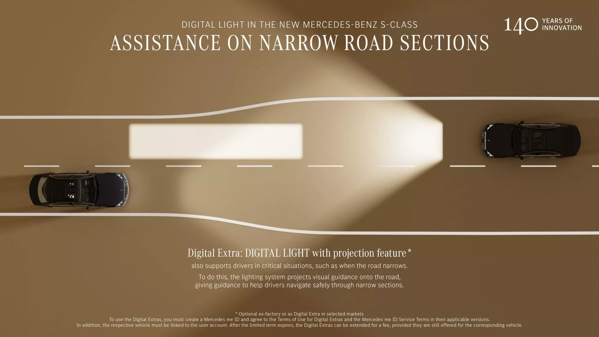 Yeni Mercedes S-Serisi'nde geceyi gündüze çeviren far teknolojisi