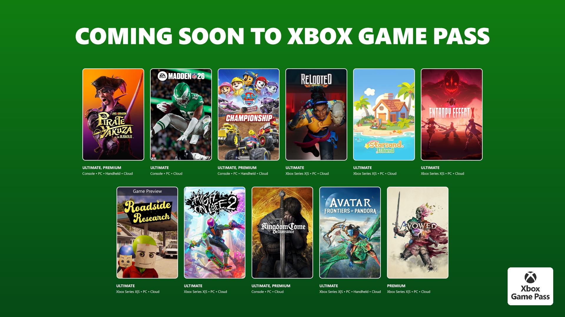 Xbox Game Pass'e eklenecek ve çıkacak oyunlar açıklandı
