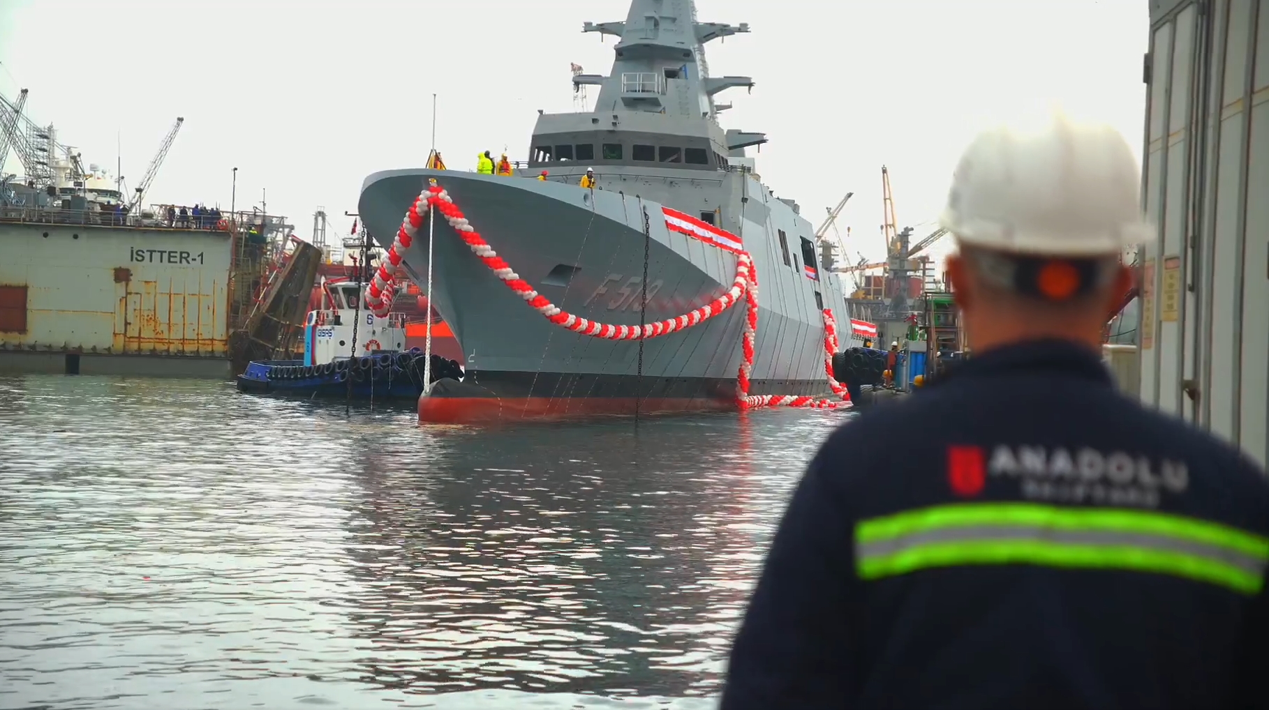 MİLGEM Projesi’nin 9’uncu gemisi “Akdeniz” denize indirildi