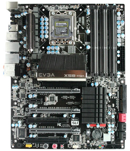 EVGA'dan yüksek performans tutkunlarına özel yeni anakart: X58 FTW3