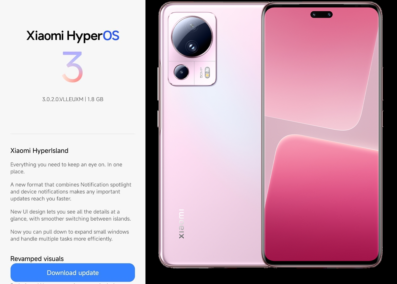 Xiaomi 13 Lite son HyperOS 3 güncellemesi