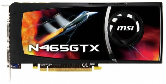 MSI, GeForce GTX 465 modelini kullanıma sunuyor