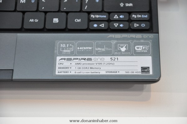 Computex 2010: Acer, AMD tabanlı HD netbook modeli Aspire One 521'i tanıtıyor