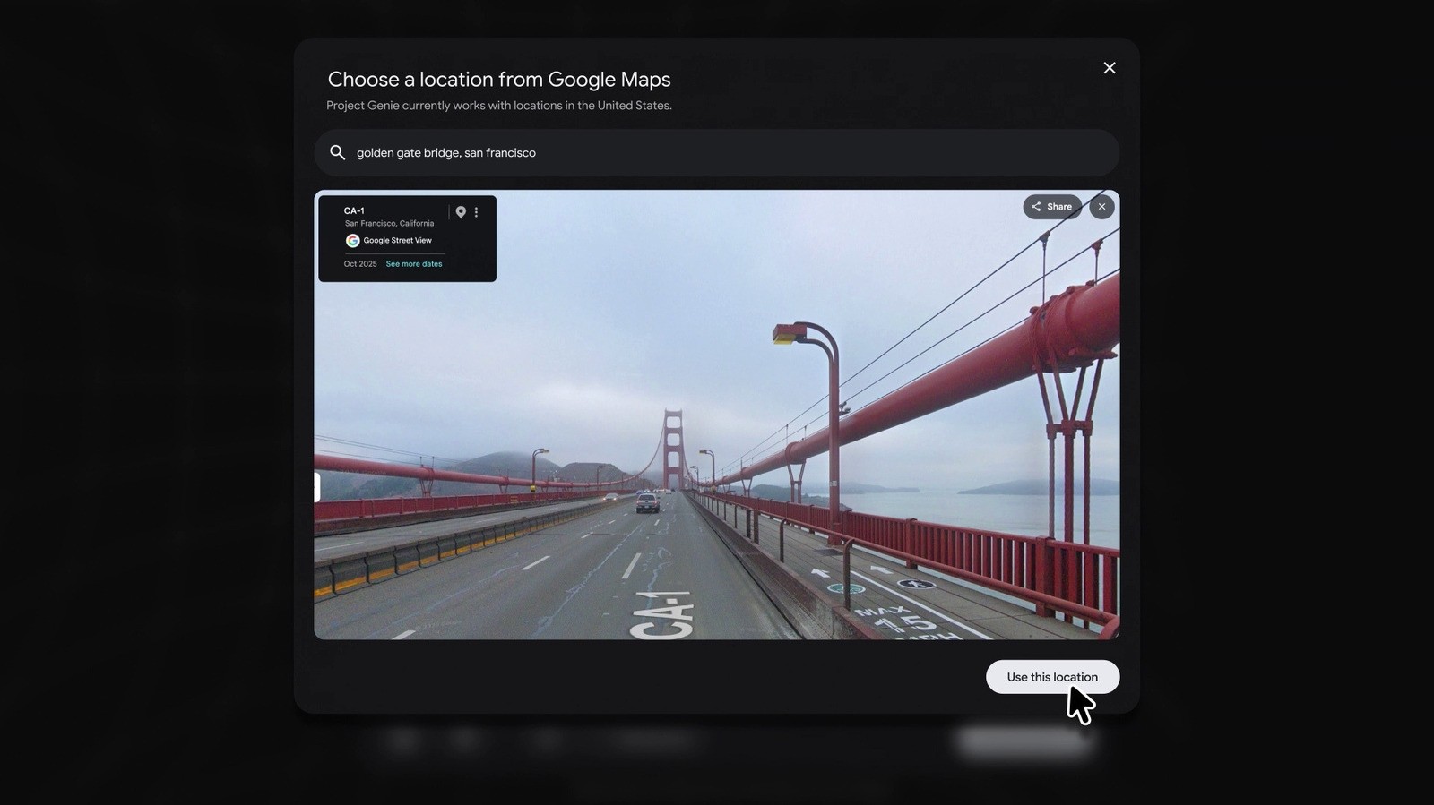 google genie street view