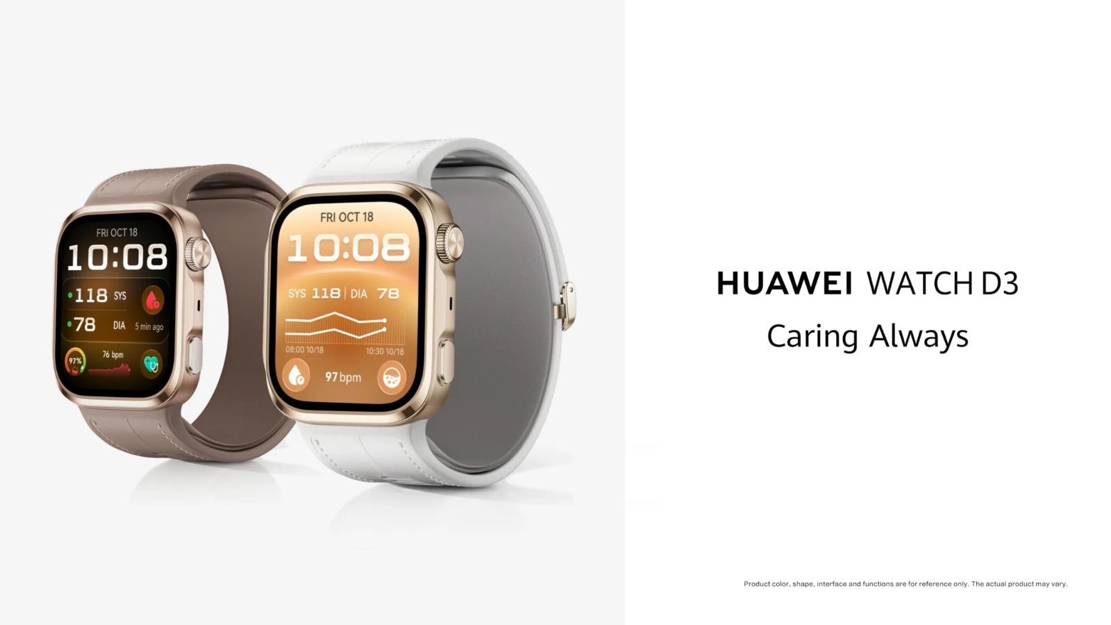 Huawei Watch D3 tasarımı küresel lansman öncesi ortaya çıktı