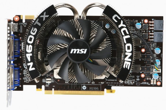 MSI, GeForce GTX 460 Cyclone serisi dört yeni ekran kartı lanse etti