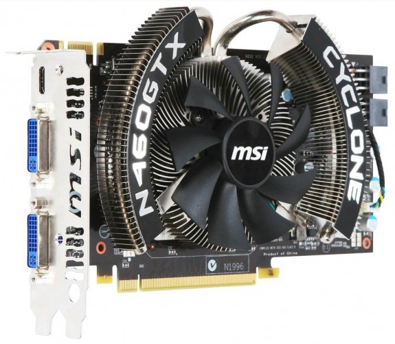 MSI, GeForce GTX 460 Cyclone serisi dört yeni ekran kartı lanse etti