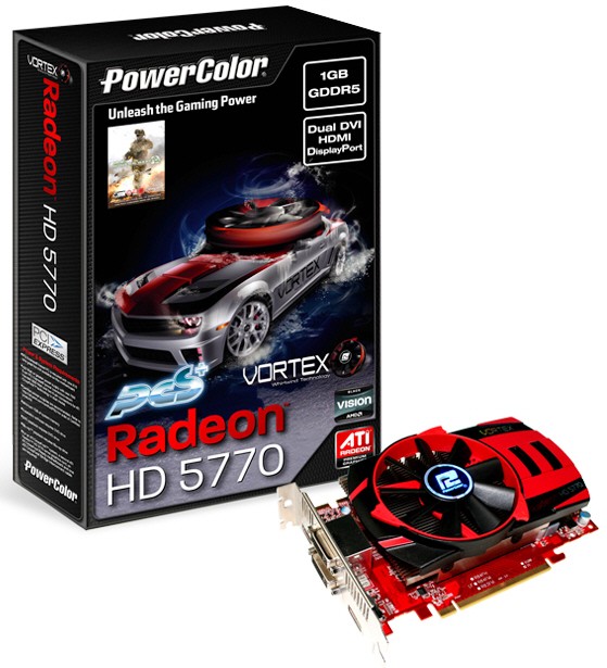 PowerColor, Radeon HD 5770 PCS+ Vortex Edition modelini duyurdu