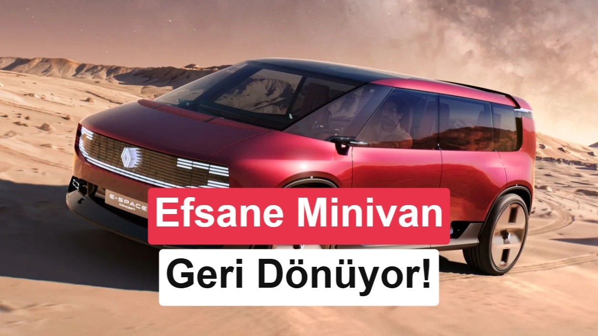 Renault’nun ikonik minivanı elektrikli olarak geri dönüyor: E-Space Concept görücüye çıktı