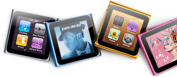 Yepyeni tasarımıyla 6.Nesil iPod Nano; artık Multi-Touch destekliyor