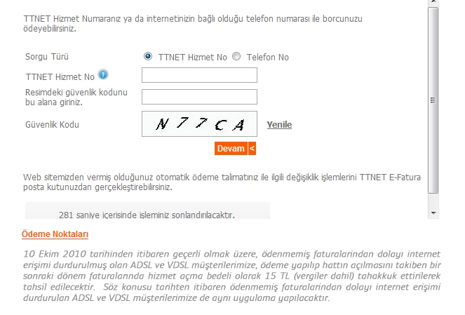 TTNET borcundan dolayı kapatılan ADSL ve VDSL hatlarını açmak için ek ücret alacak