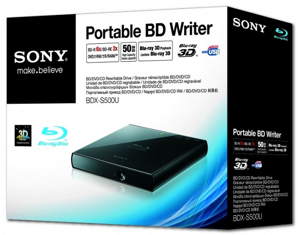 Sony BDX-S500U taşınabilir Bluray oynatıcı
