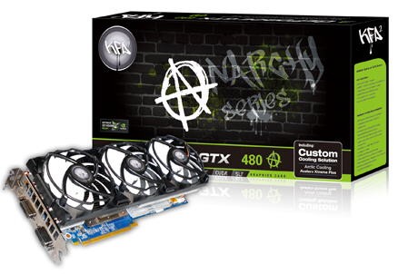 KFA2 özel tasarımlı GeForce GTX 480 'Anarchy' modelini duyurdu
