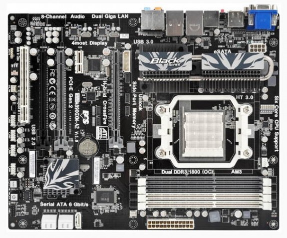 ECS'den AMD işlemciler için Black serisi yeni anakart: A890GXM-A2