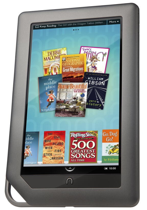 Barnes & Noble'dan renkli ekrana sahip elektronik kitap okuyucusu: NOOKcolor 