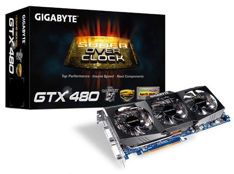 Gigabyte özel tasarımlı GeForce GTX 480 SuperOverclock modelini ön-siparişe sundu