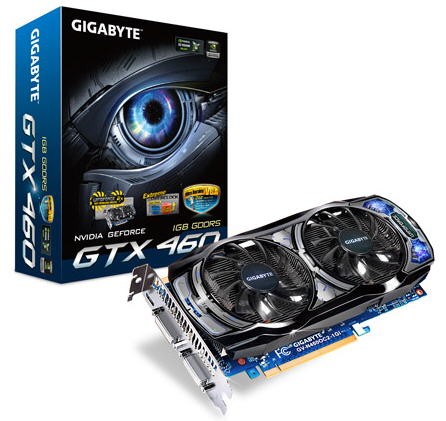 Gigabyte özel tasarımlı yeni bir GeForce GTX 460 modelini pazara sunuyor